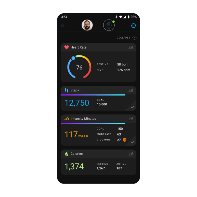 Garmin connect vivosmart online